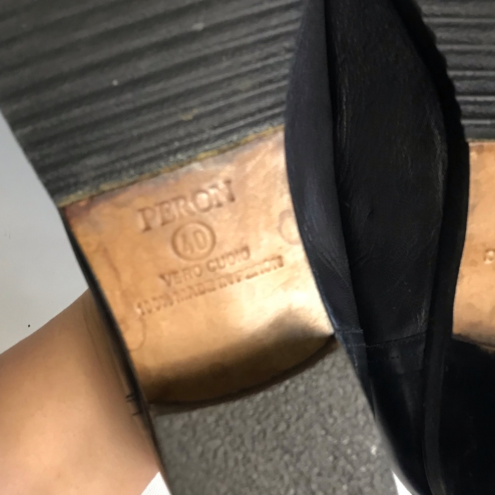 Vintage Peron sz 10 made in Italy genuine leather - Picture 5 of 7